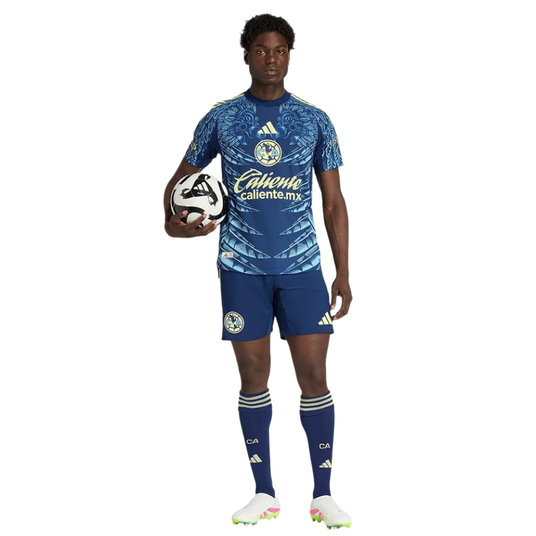 adidas J. Dos Santos Men's Club América 25/26 Authentic Away Jersey (Blue)