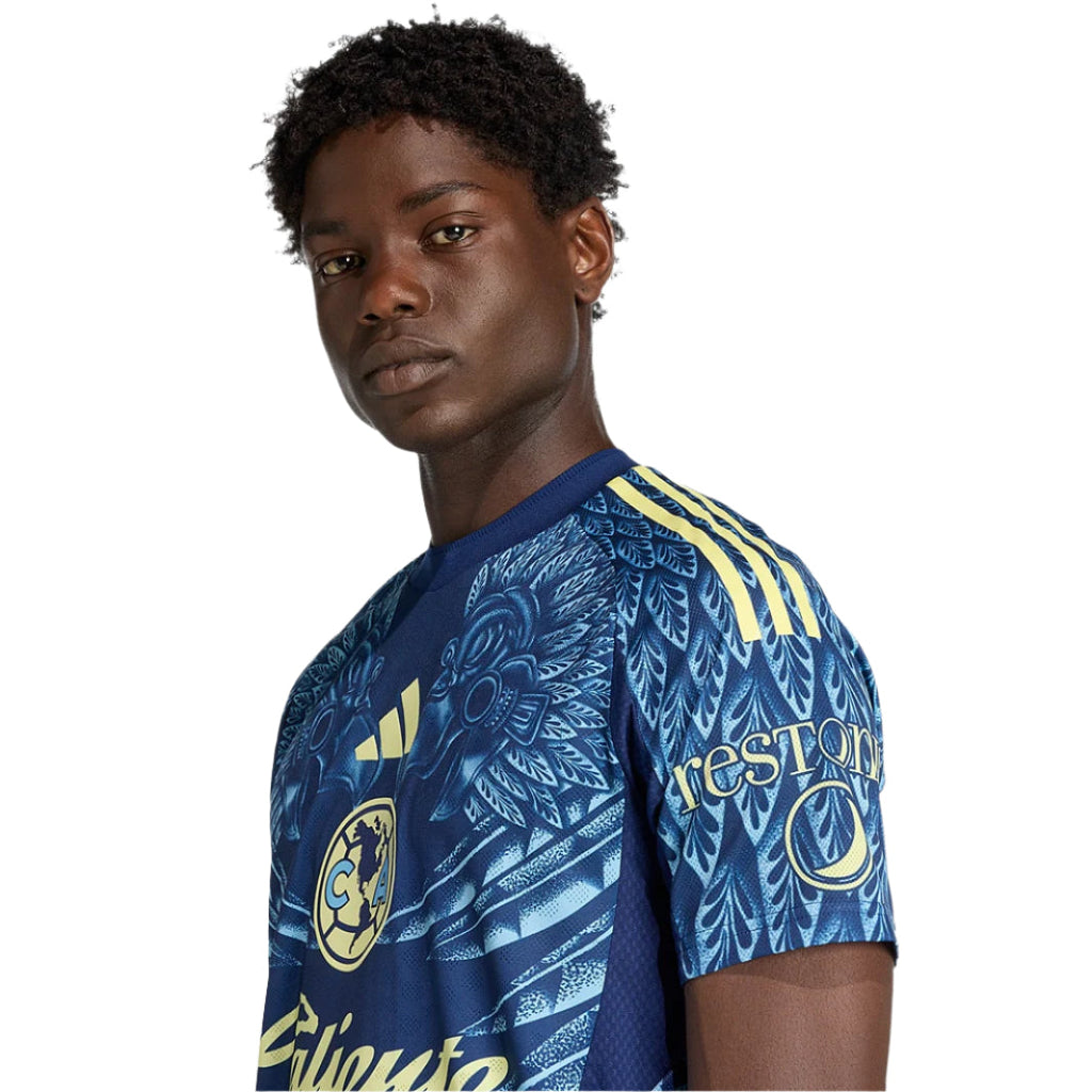 adidas R. Aguirre Men's Club América 25/26 Authentic Away Jersey (Blue)