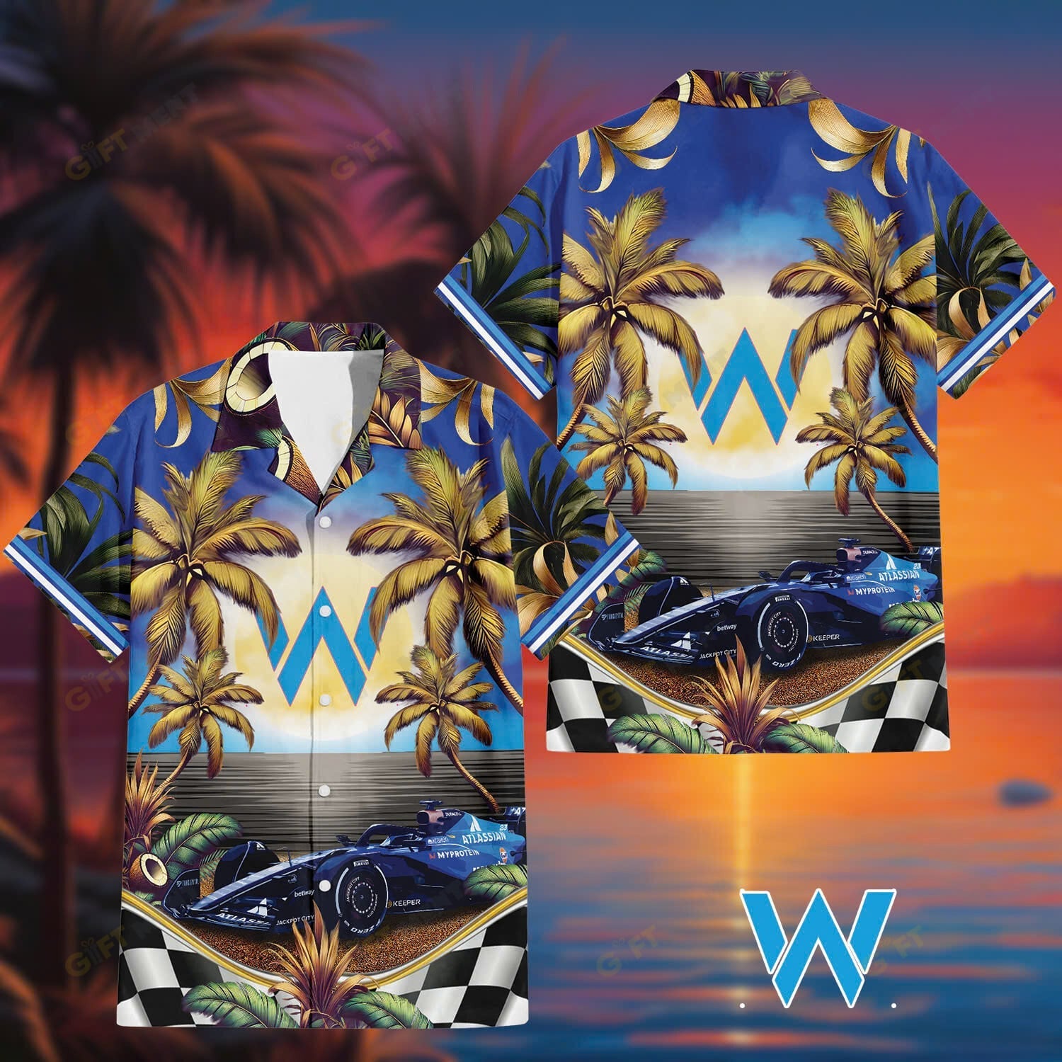 Williams F1 Hawaiian Shirt