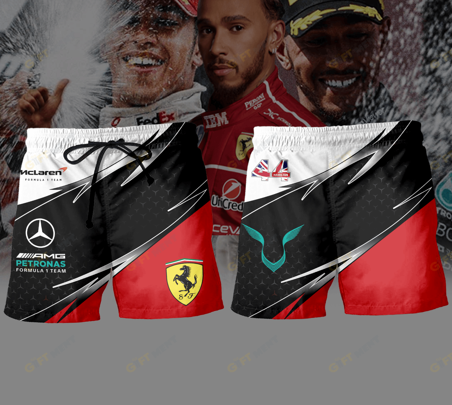 LW 20 Seasons in Formula One Premium Hawaiian Shirt