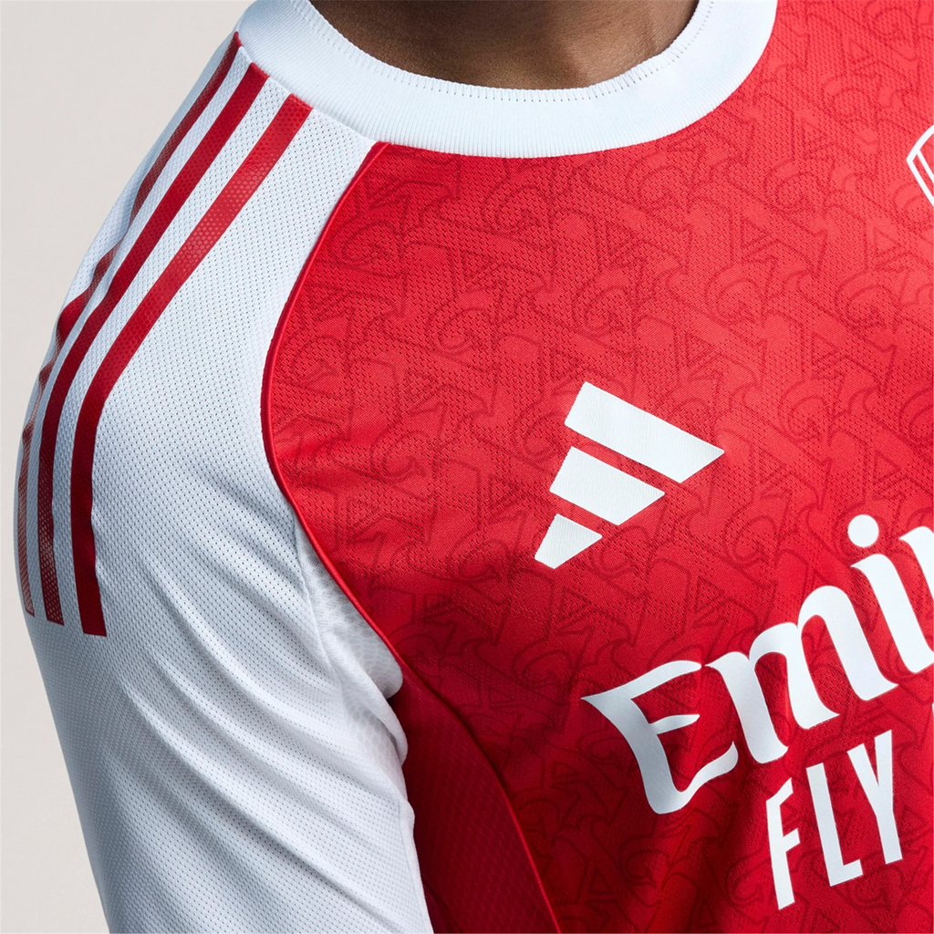 adidas Bukayo Saka Arsenal FC Authentic Home Jersey 25/26 w/ EPL Patch (Better Scarlet/White)
