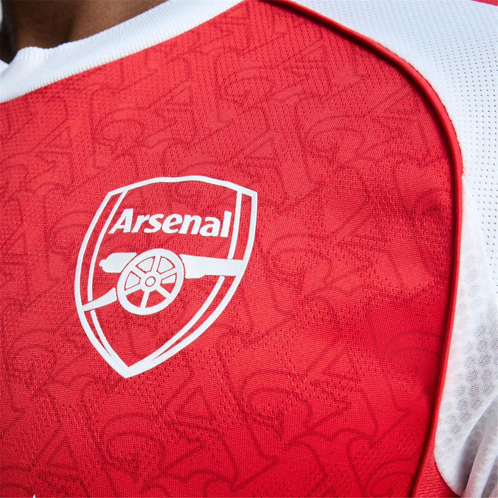 adidas Leandro Trossard Arsenal FC Authentic Home Jersey 25/26 w/ EPL Patch (Better Scarlet/White