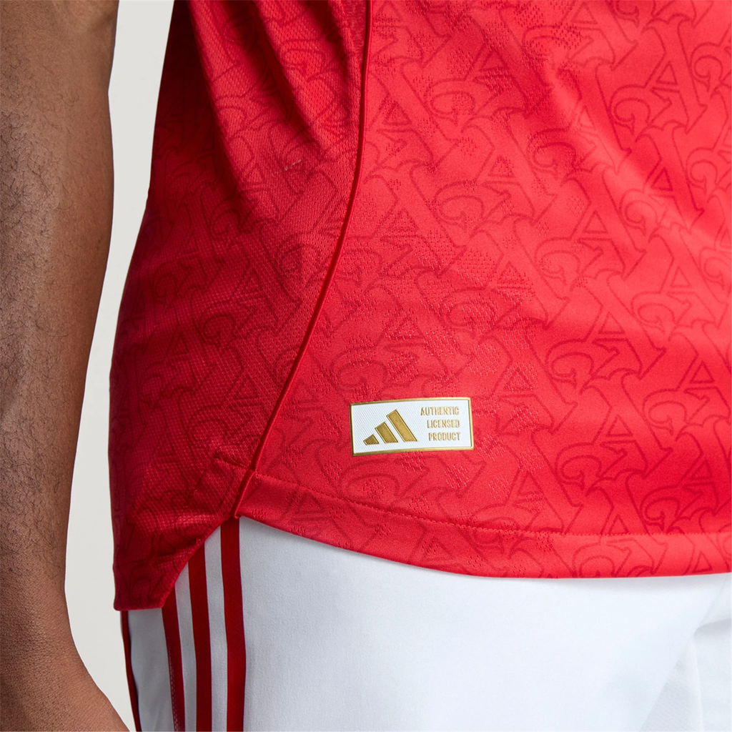 adidas Bukayo Saka Arsenal FC Authentic Home Jersey 25/26 w/ EPL Patch (Better Scarlet/White)
