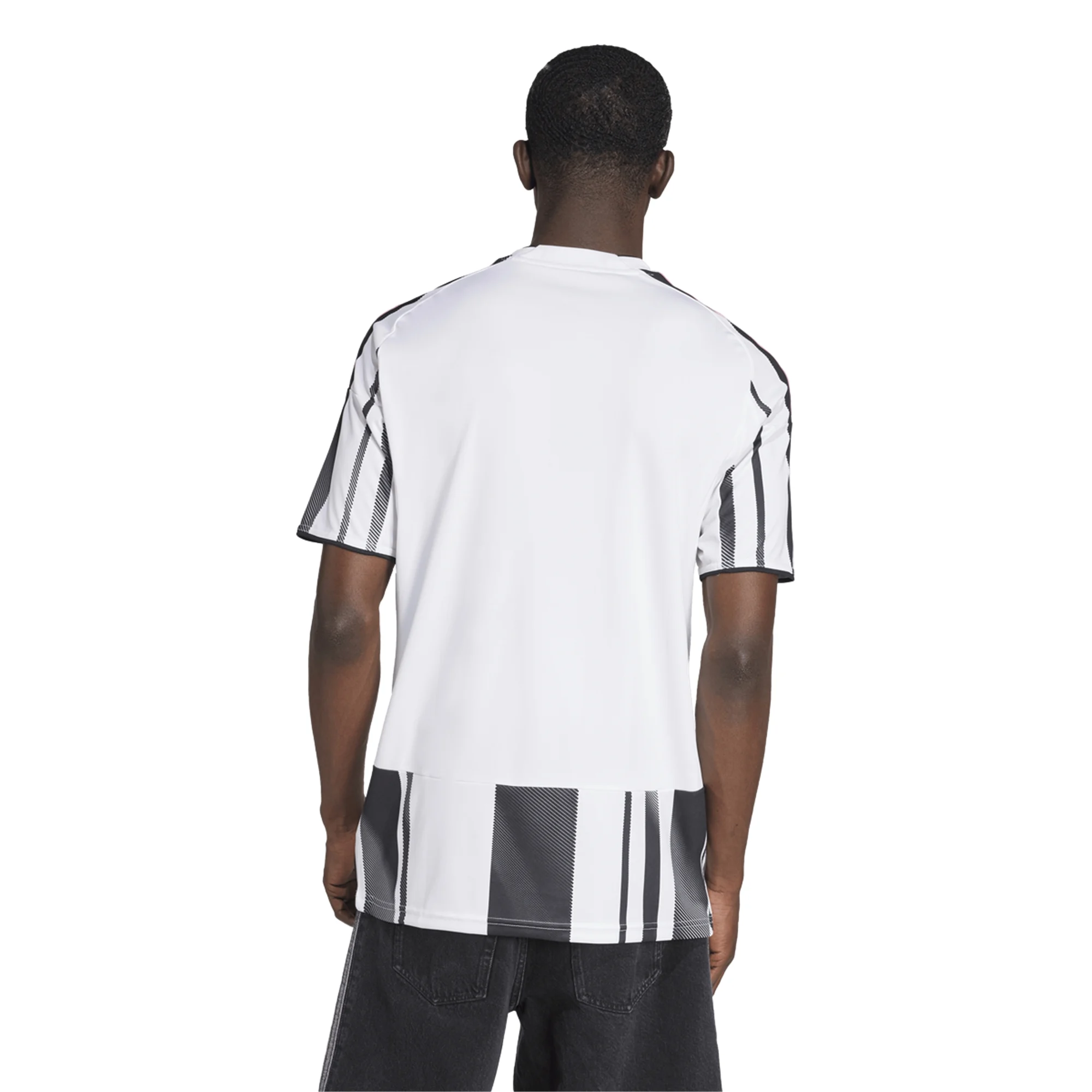 adidas Men's Juventus Bremer Home Jersey w/ Serie A Patch 25/26 (White/Black/Pink)