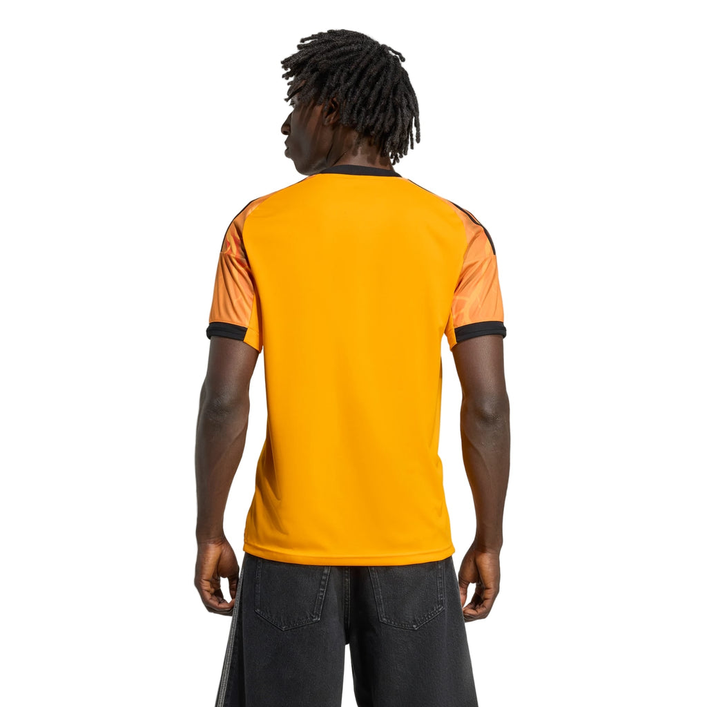 adidas Roma Evan Ndicka Away Jersey w/ Europa League Patches 25/26 (Orange/Black)