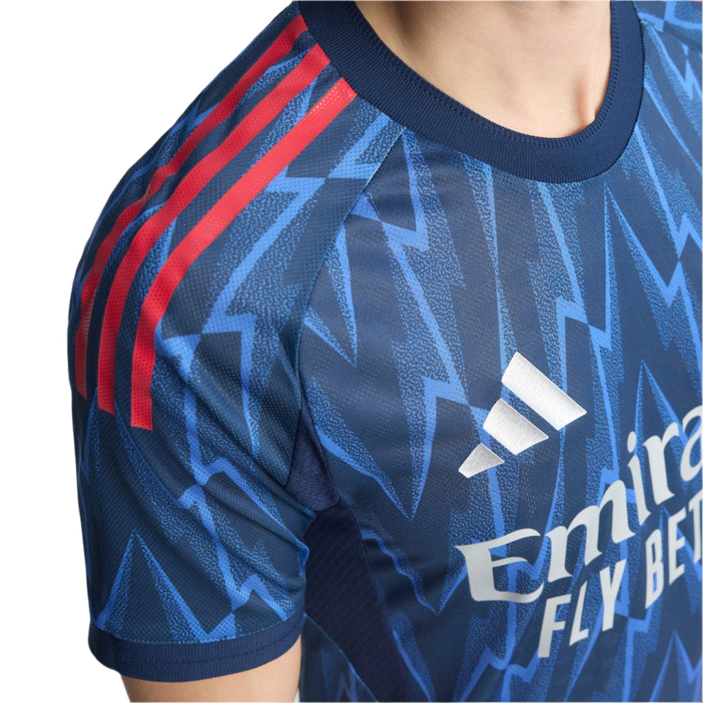 adidas Arsenal Authentic Away Jersey w/ EPL + No Room For Racism 25/26 (Indigo/Silver)