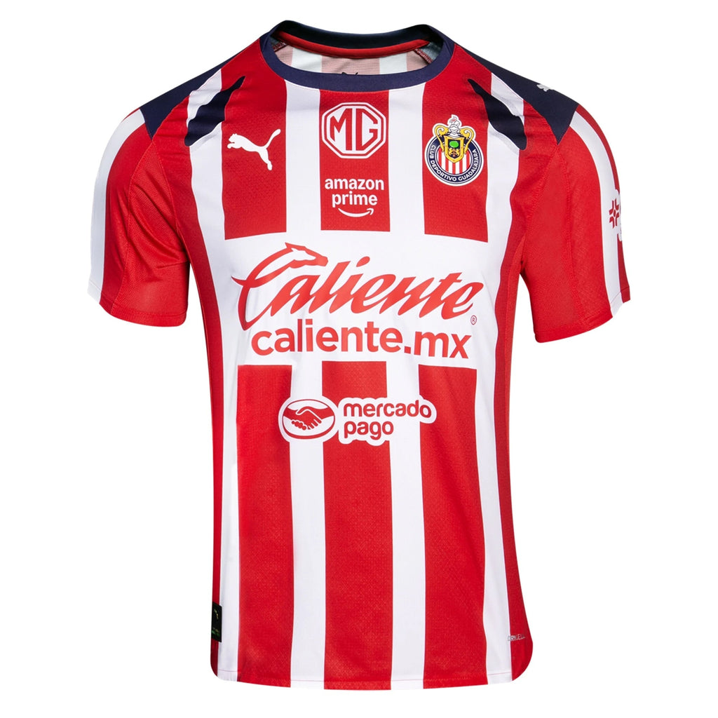 Puma Omar Govea Men's Chivas De Guadalajara Home Jersey 25/26 (Puma Red/White)