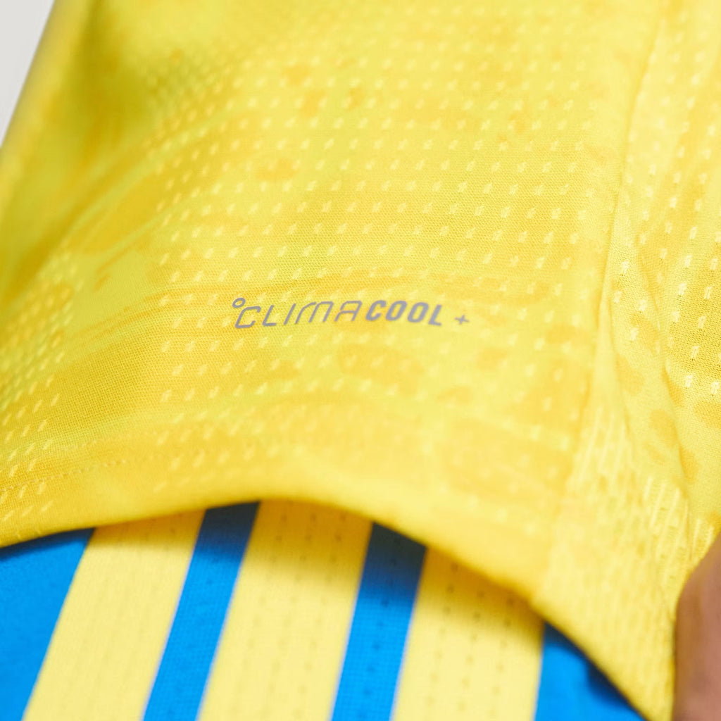 adidas Men's Vargas Colombia 2026 Authentic Home Jersey (Impact Yellow)