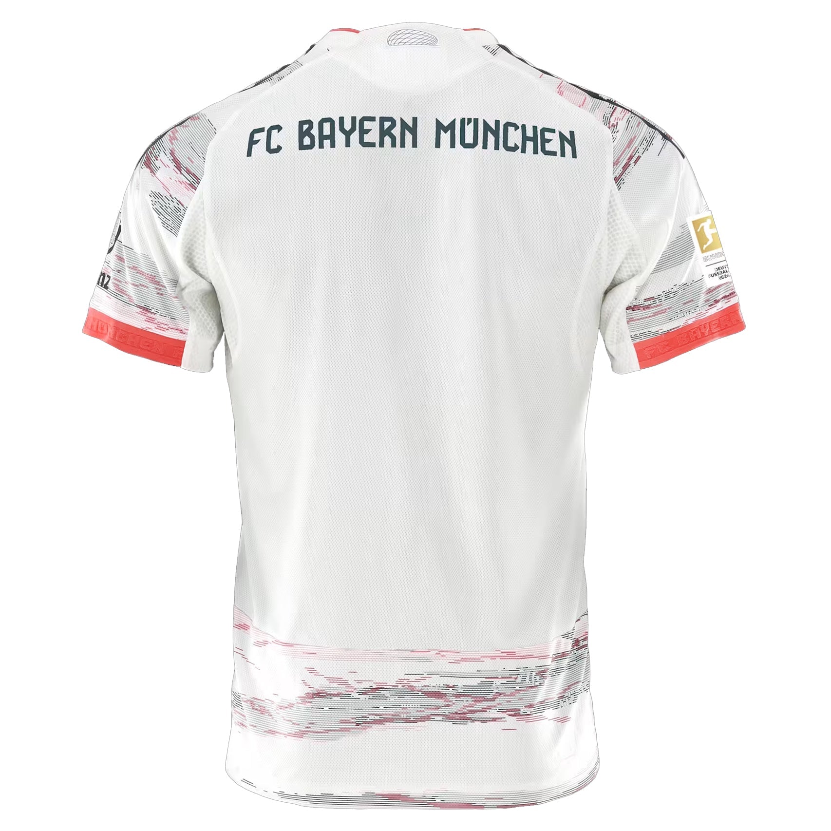 adidas Guerreiro Authentic Away Jersey 25/26 w/ Sponsor + Meister Bundesliga Patch (White/Red)