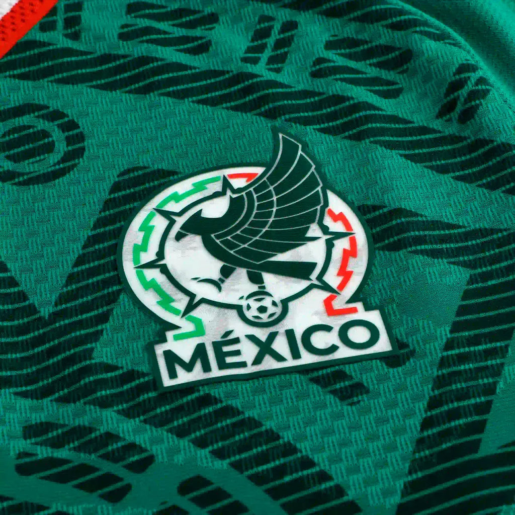 adidas Men's L. Chavez Mexico Long-Sleeve Authentic Home Jersey 2026 (Bold Green)