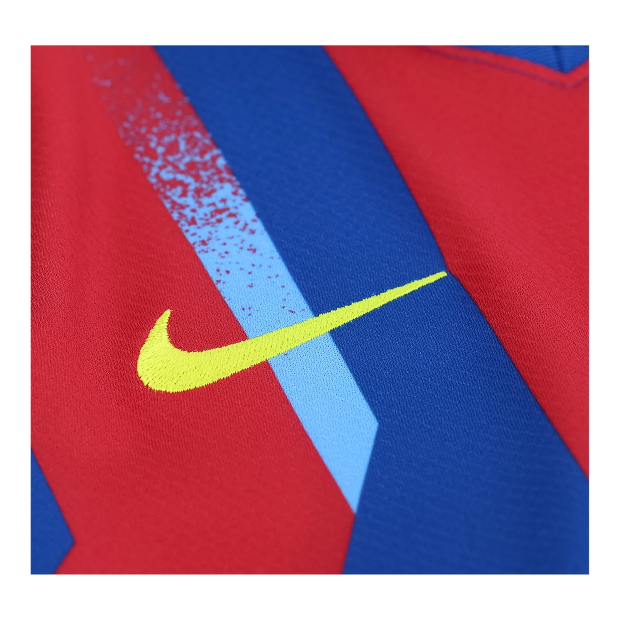 Nike Youth Lewandowski FC Barcelona 4th Soccer Jersey 25/26 (Gym Blue/Salsa Red)