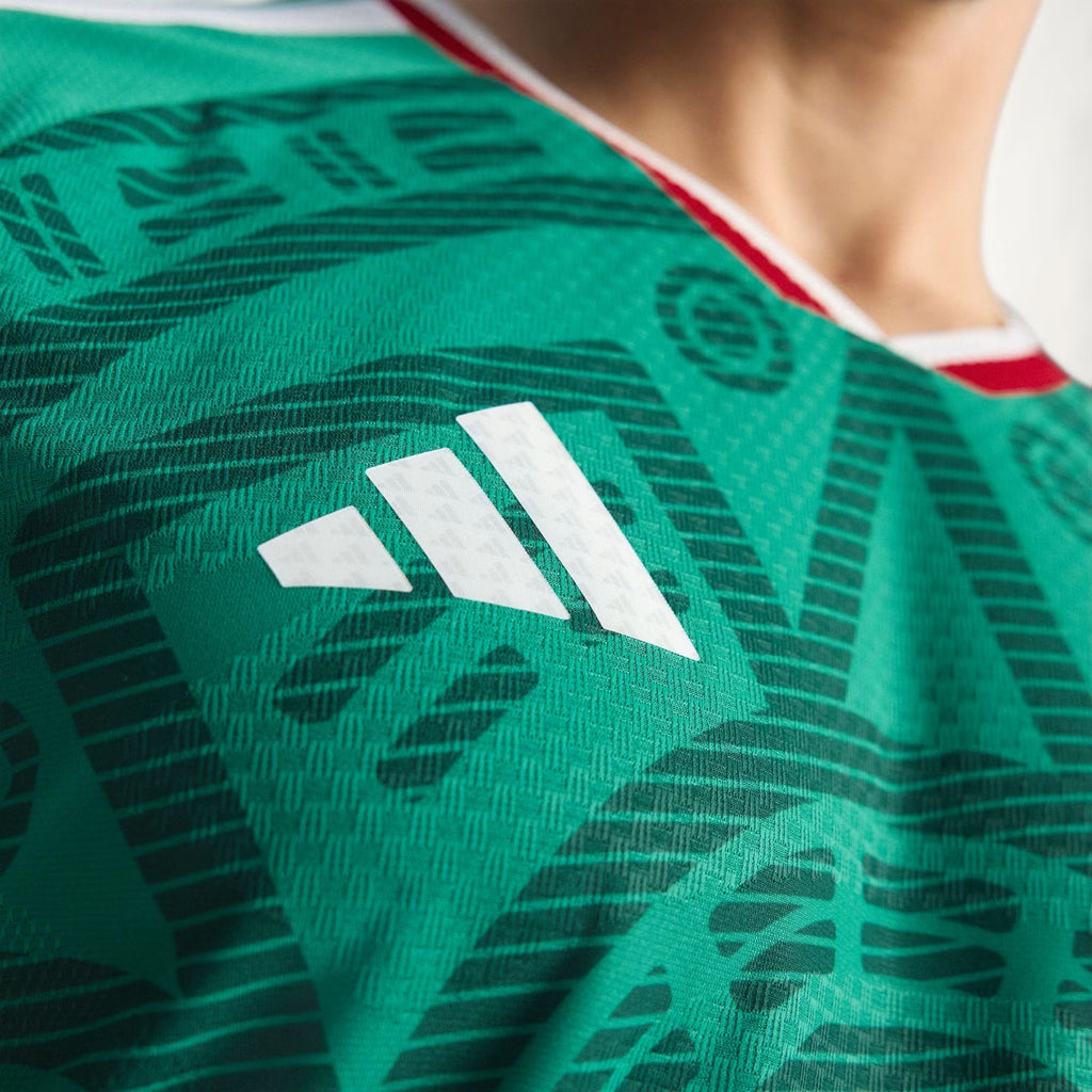adidas Men's A. Vega Mexico Authentic Home 2026 World Cup Jersey (Bold Green)