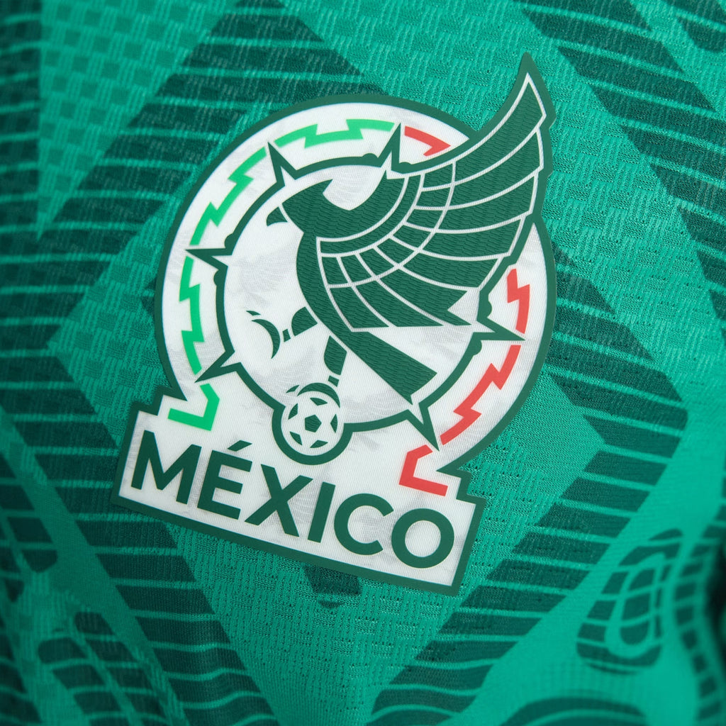 adidas Men's A. Vega Mexico Authentic Home 2026 World Cup Jersey (Bold Green)