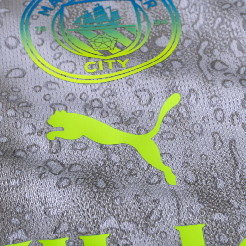 Puma Men's Manchester City Ruben Third Jersey w/ EPL + No Room For Racism Patches 25/26 (Cool Weather/Pro Green)