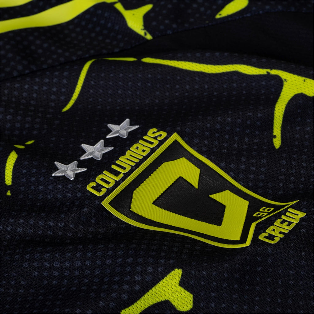 adidas Nicholas Hagen Columbus Crew Authentic Away Jersey w/ MLS Patches 25/26 (Black/Yellow)