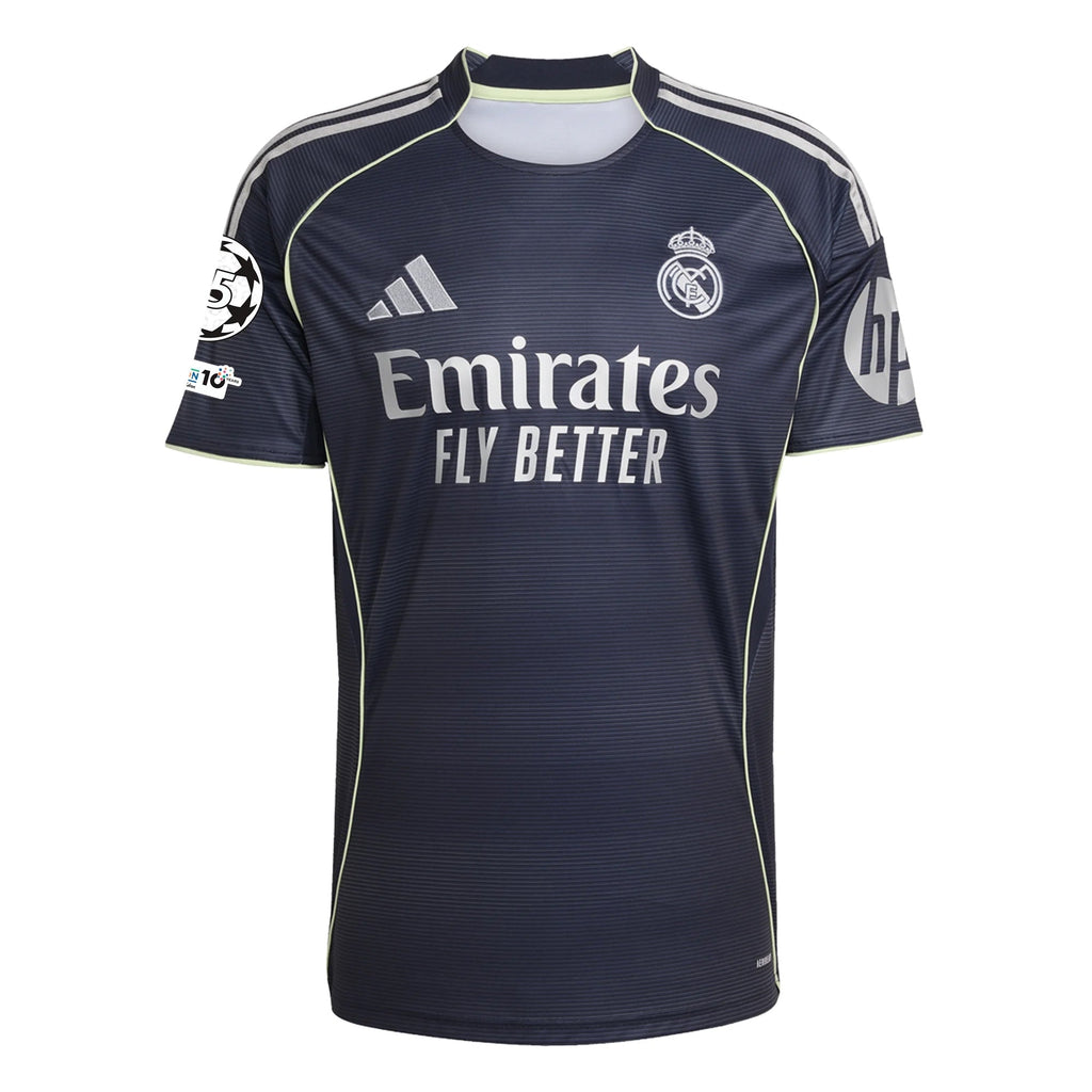 adidas Endrick Real Madrid 25/26 Away Jersey w/ Champions League Patches (Legend Ink)