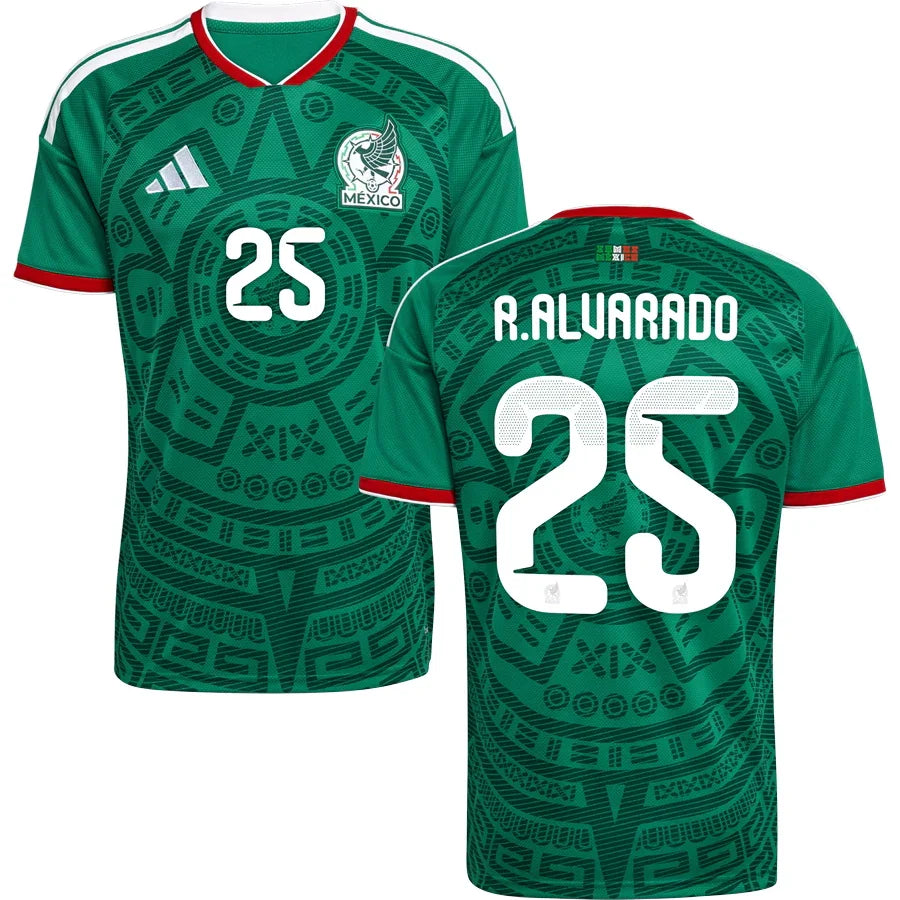 Mexico Roberto Alvarado 25 Home Soccer Jersey World Cup 2026
