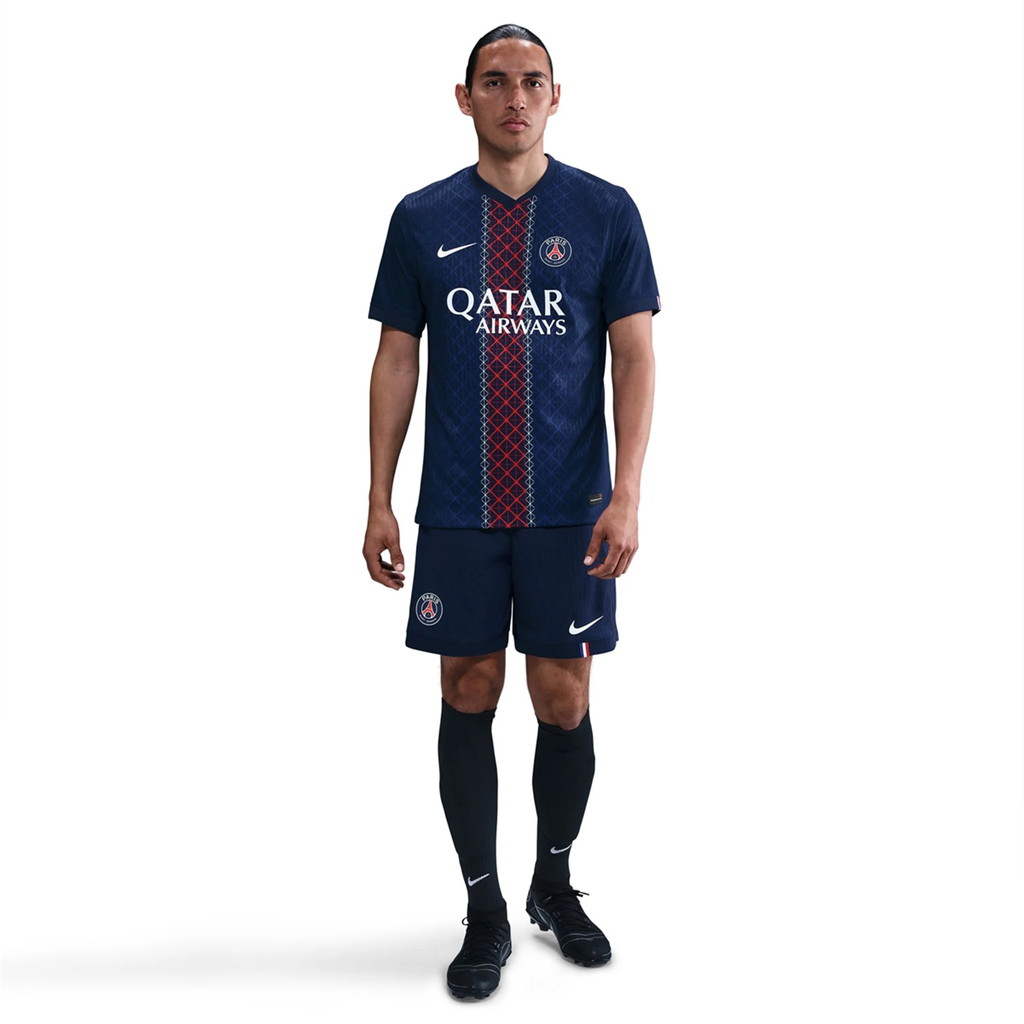 Nike Men's Chevalier Paris Saint-Germain Authentic Home Jersey 25/26 w/ Champions League Patches (Navy)