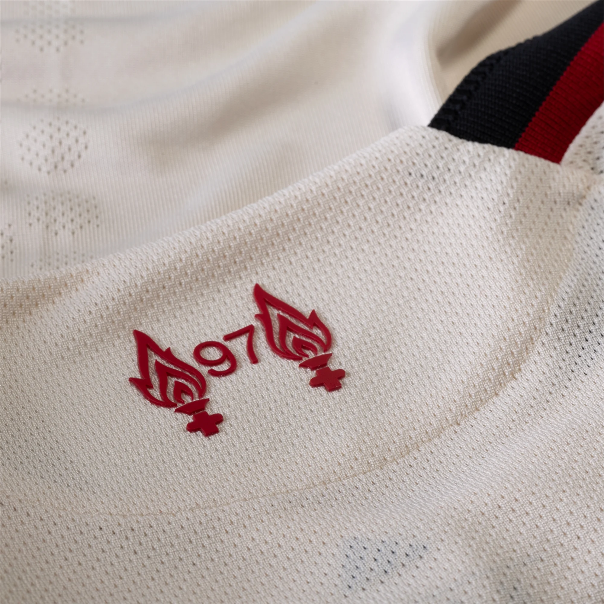 adidas Men's Liverpool Authentic Away Jersey w/ Champions League Patches 25/26 (Wonder White)