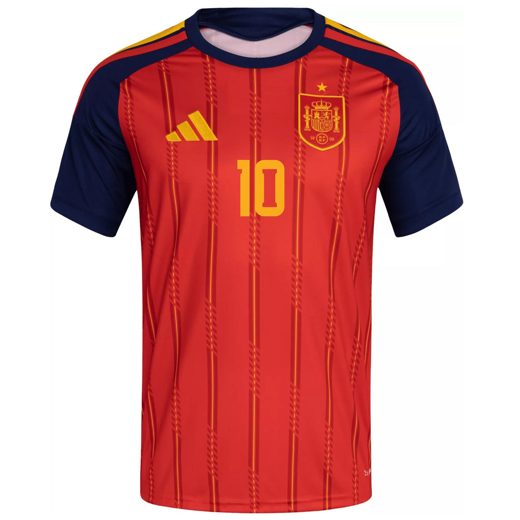 adidas Men's Olmo Spain World Cup Home Jersey 2026 (Vivid Red)