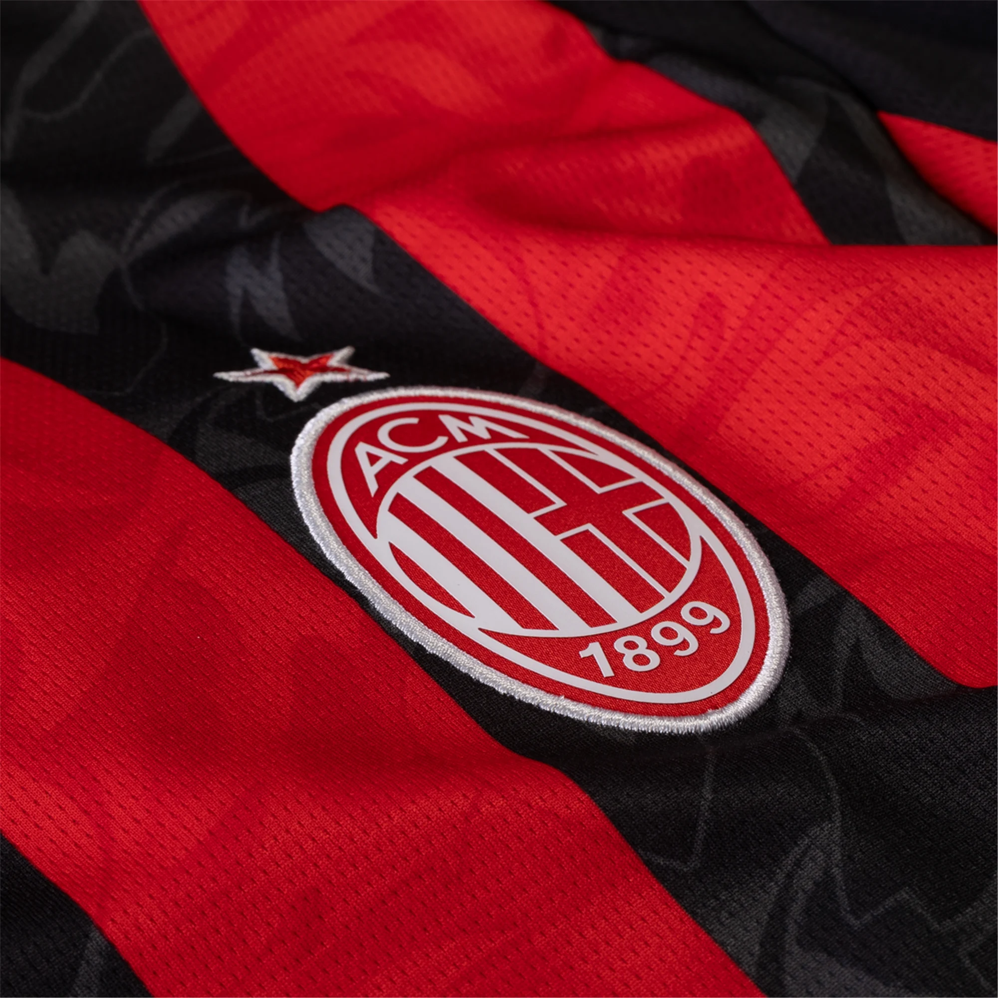 Puma AC Milan Long Sleeve Home Jersey 25/26 (Red/Black)