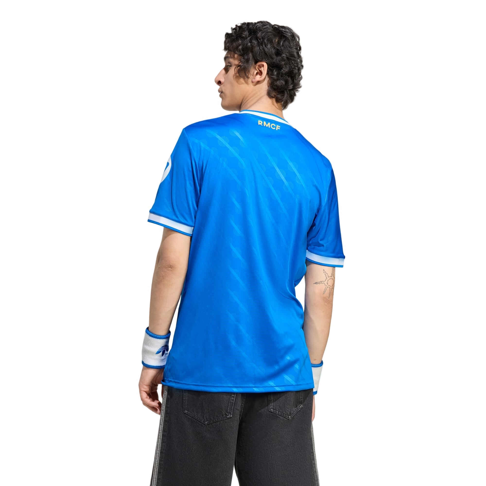 adidas Tchouameni Men's Real Madrid Third Jersey 25/26 w/ Champions League Patches (Blue/White)