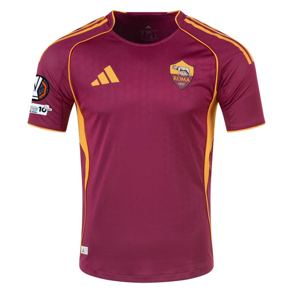 adidas Roma Authentic Neil El Aynaoui Home Jersey w/ Europa League Patches 25/26 (Burgundy)