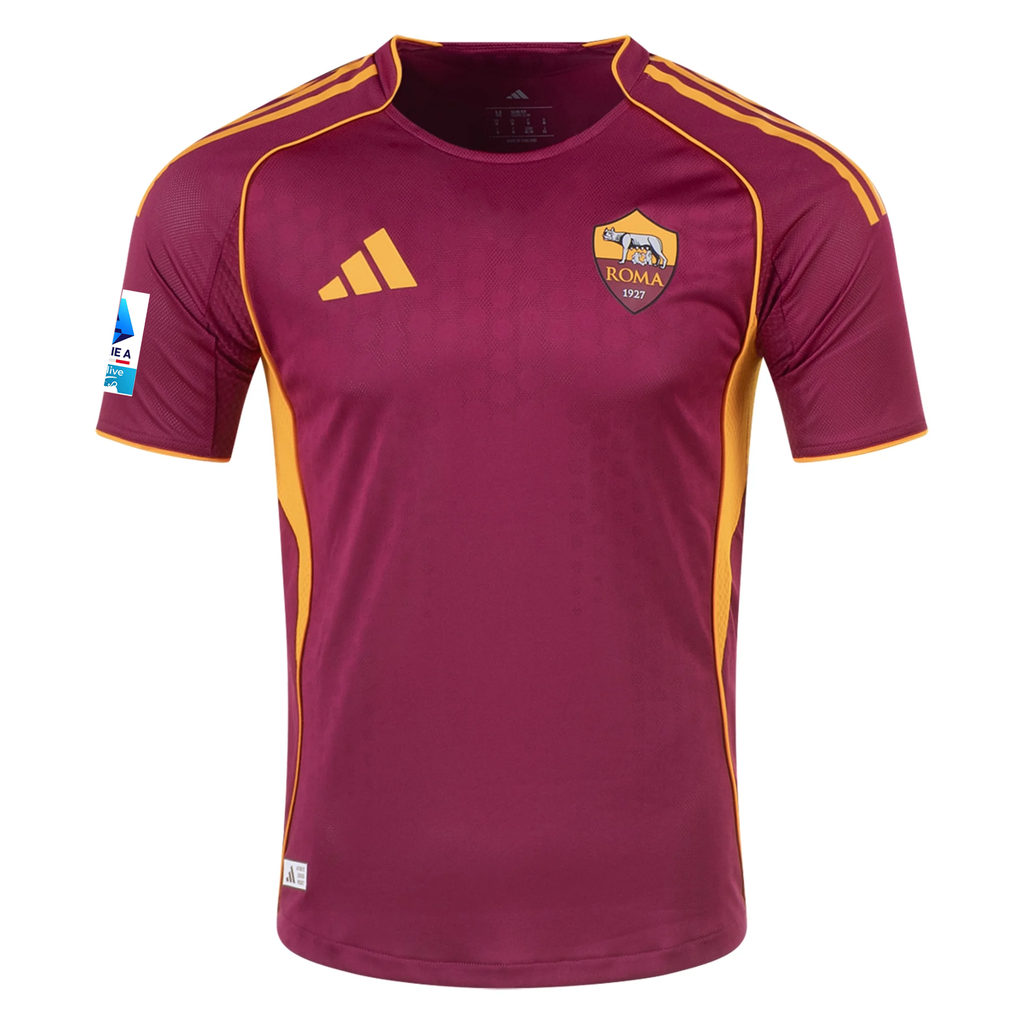 adidas Roma Authentic Neil El Aynaoui Home Jersey w/ Serie A Patch 25/26 (Burgundy)