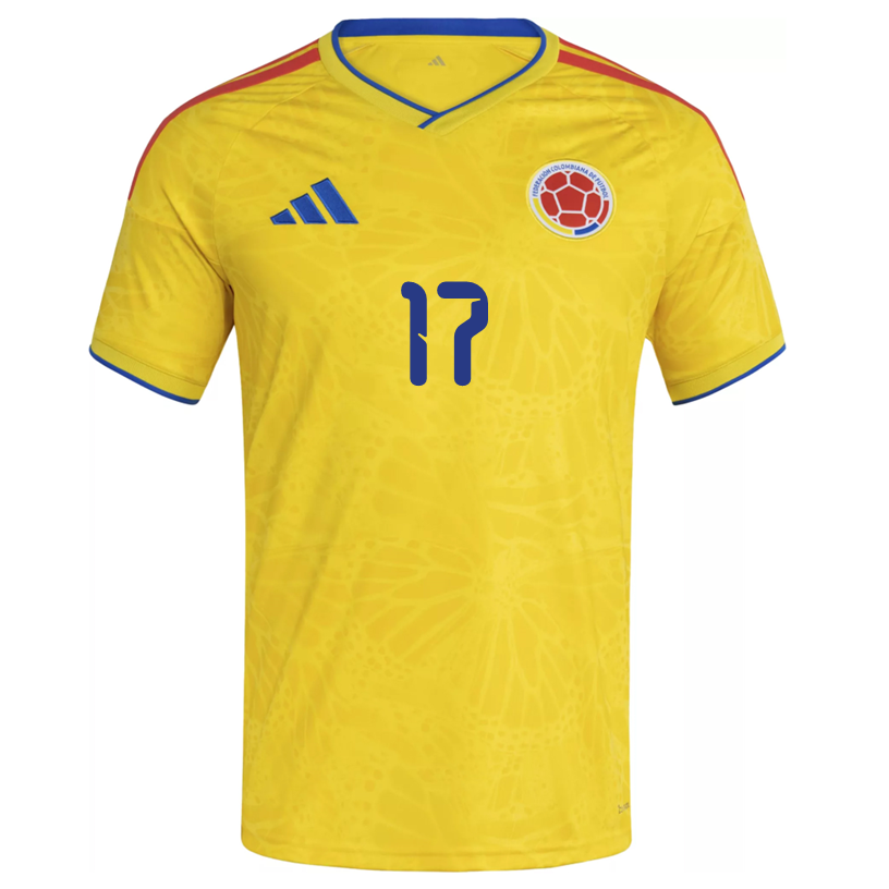 adidas Men's Mojica Colombia 2026 Home Jersey (Impact Yellow)