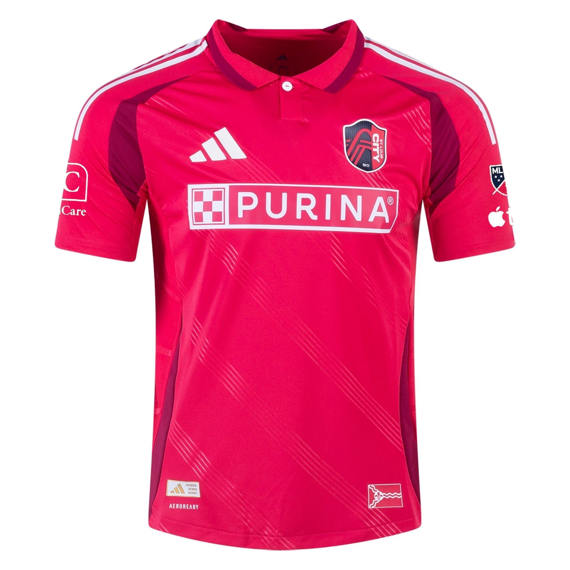 adidas Roman Bürki St. Louis FC Authentic Home Jersey 25/26 (Power Pink)