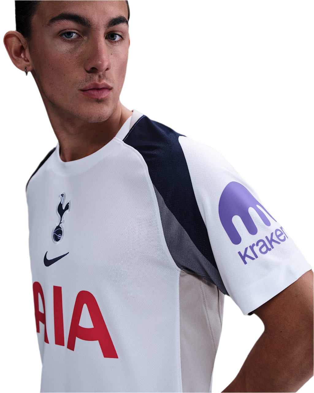 Nike Bentancur Tottenham Hotspurs Home Jersey w/ EPL + No Room For Racism Patch 25/26 (White/Iron/Binary Blue)