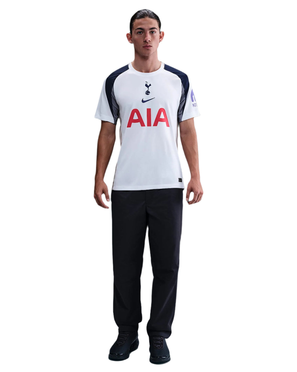 Nike Gray Tottenham Hotspurs Home Jersey w/ EPL + No Room For Racism Patch 25/26 (White/Iron/Binary Blue)