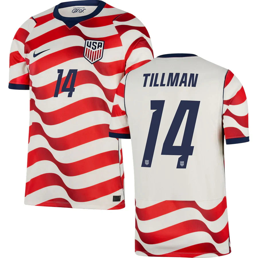 Men’s #14 Malik Tillman 2026 World Cup Jersey