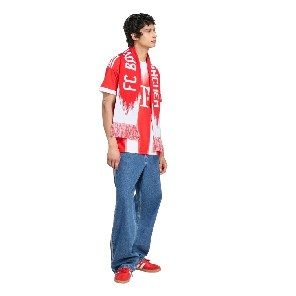 adidas Bayern Munich Musiala Home Jersey w/ Champions League Patches 25/26 (Red)