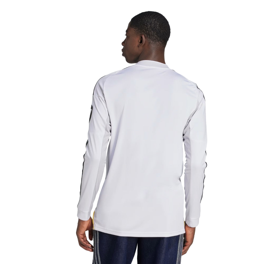 adidas Real Madrid Trent Long Sleeve Home Jersey w/ Intercontinental + Champions League Patches 25/26 (White)