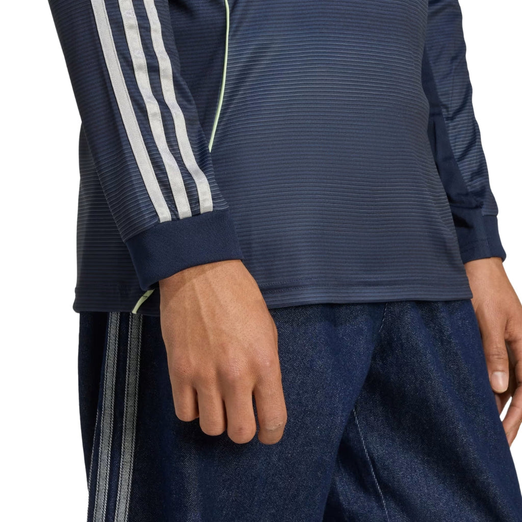 adidas Real Madrid Camavinga Long Sleeve Away Jersey w/ Champions League Patches 25/26 (Legend Ink)
