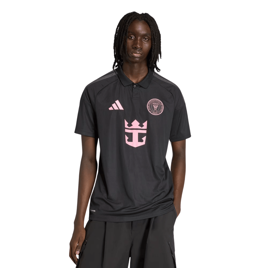 adidas Men's Silvetti Inter Miami CF 26/27 Away Jersey (Black/Pink)