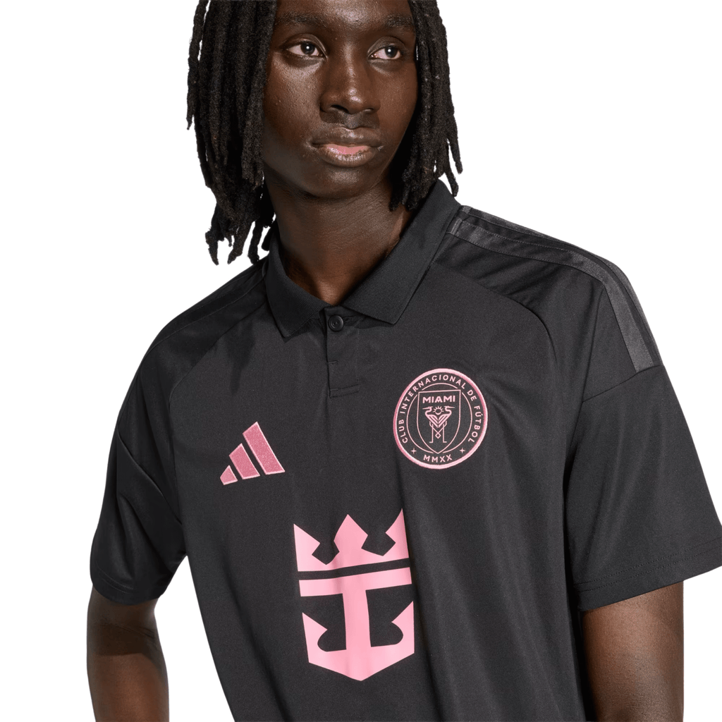 adidas Men's Cremaschi Inter Miami CF 26/27 Away Jersey (Black/Pink)