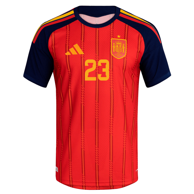 adidas Men's Unai Lopez Spain Authentic World Cup Home Jersey 2026 (Vivid Red)