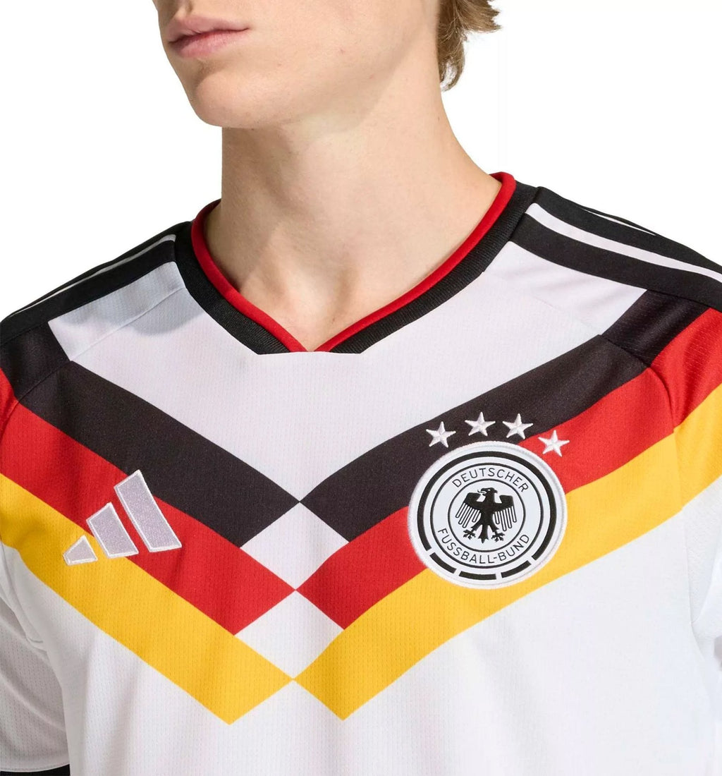 adidas Men's Pavlovic Germany Home World Cup Jersey 2026 (White/Black)