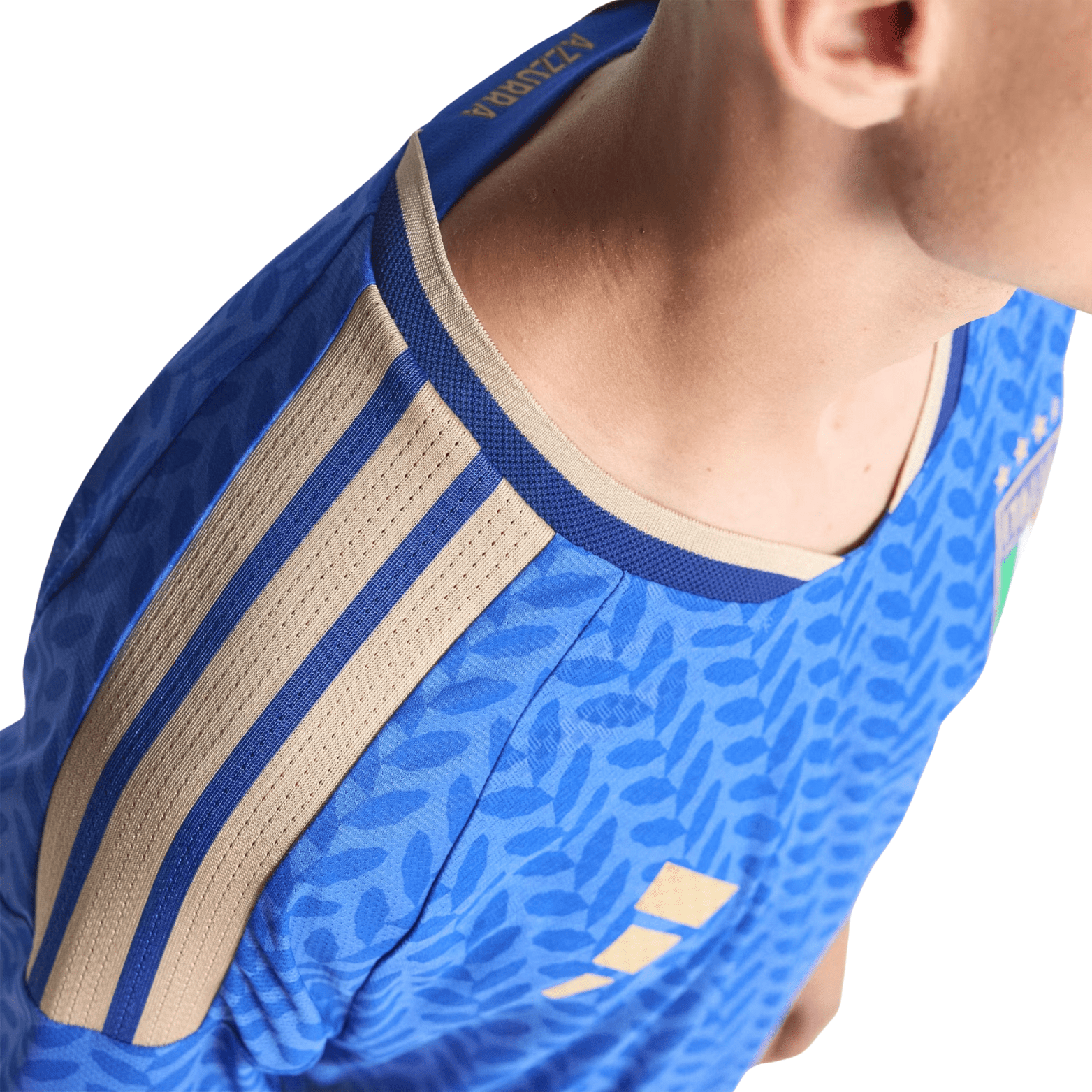 adidas Men's Vicario Italy 2026 Authentic Home Jersey (Bold Blue)