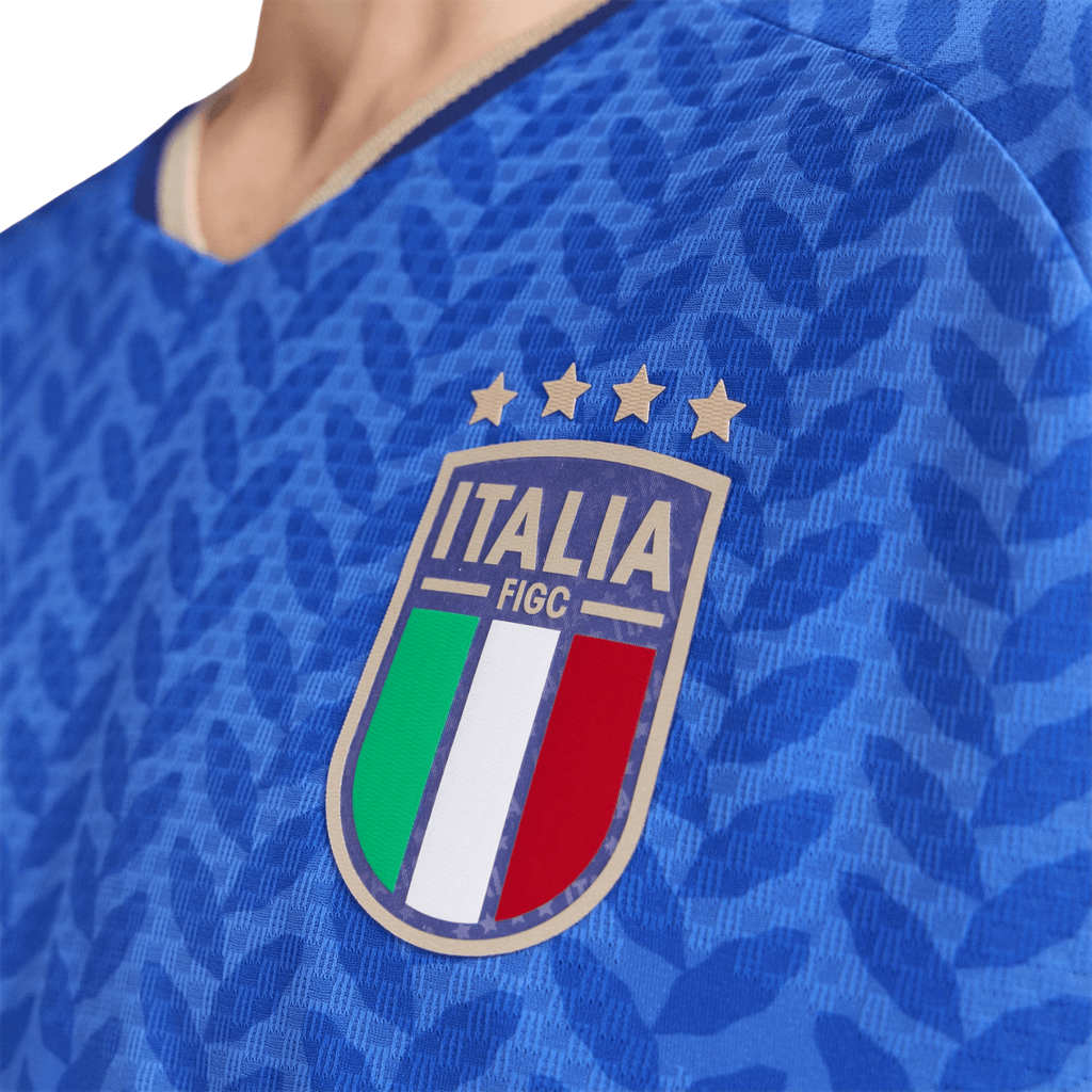 adidas Men's Kean Italy 2026 Authentic Home Jersey (Bold Blue)