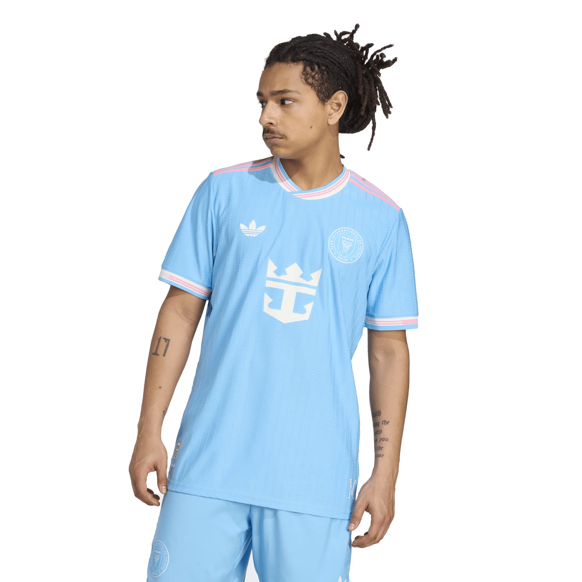 adidas Morales Inter Miami Authentic Third Jersey 25/26 (Blue/Pink)