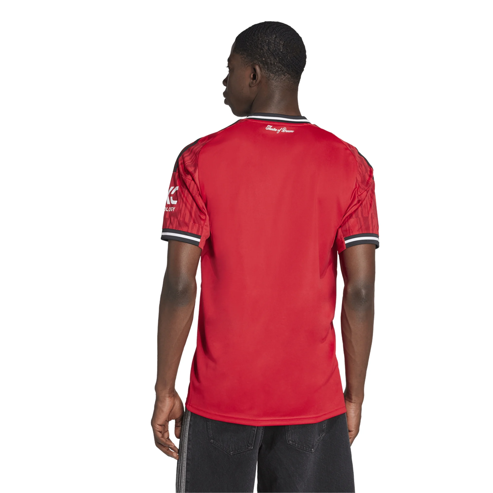 adidas Dorgu Men's Manchester United Home Jersey 25/26 w/ EPL + NRFR Patches (Red)
