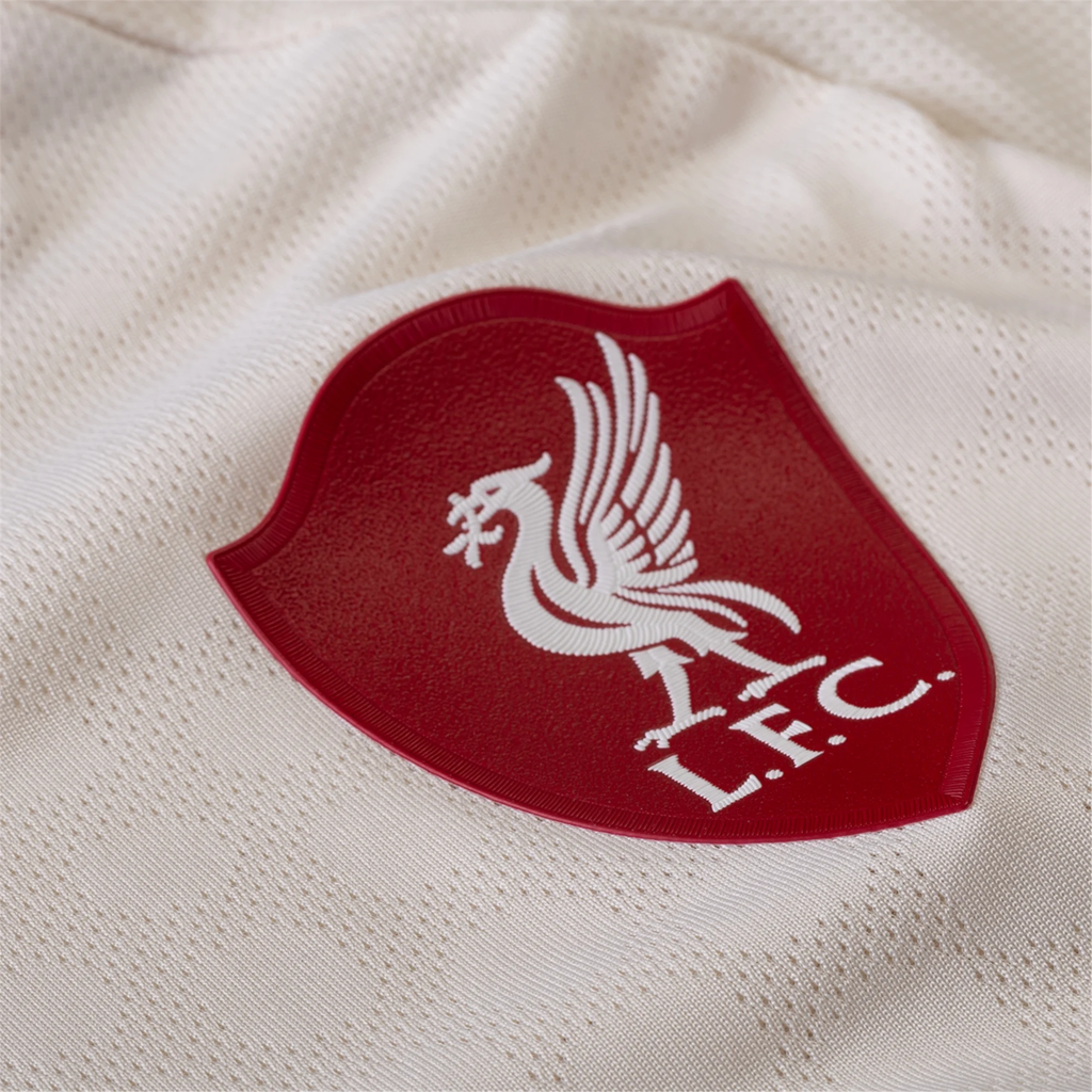 adidas Men's Liverpool Authentic Ibrahima Konate Away Jersey w/ Champions League Patches 25/26 (Wonder White)