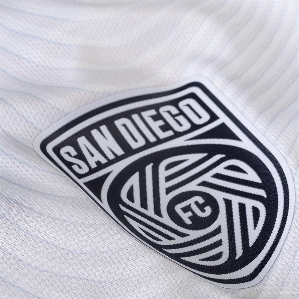 adidas San Diego FC Authentic Heine Bruseth Away Jersey 25/26 w/ MLS & Apple Patch (White)
