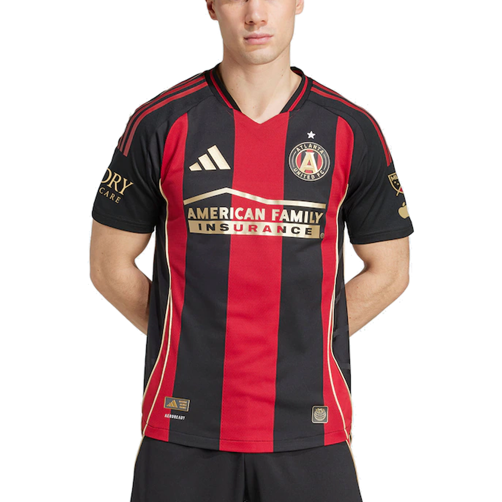 adidas Alexey Miranchuk Atlanta United Authentic Home Jersey w/ MLS Patches 25/26 (Red/Black)
