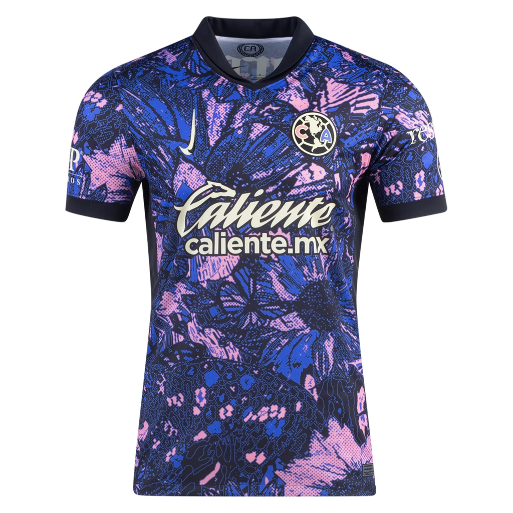 Nike Club America Cristian Borja Third Jersey 24/25 (Medium Blue/Black/Lemon Chiffon)