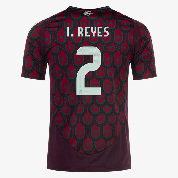 Adidas Mens Mexico Israel Reyes Home Jersey 24/25 (Multicolor)