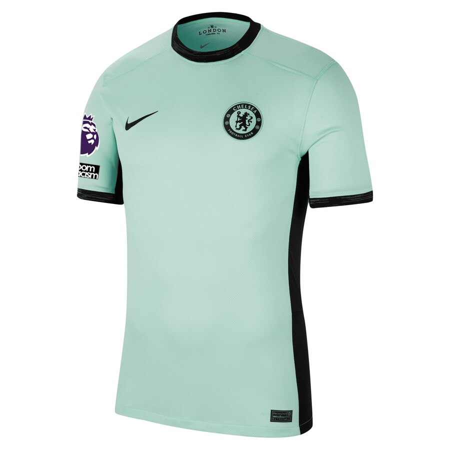 Nike Chelsea Reece James Third Jersey w/ EPL + No Room For Racism Patches 23/24 (Mint Foam/Black)